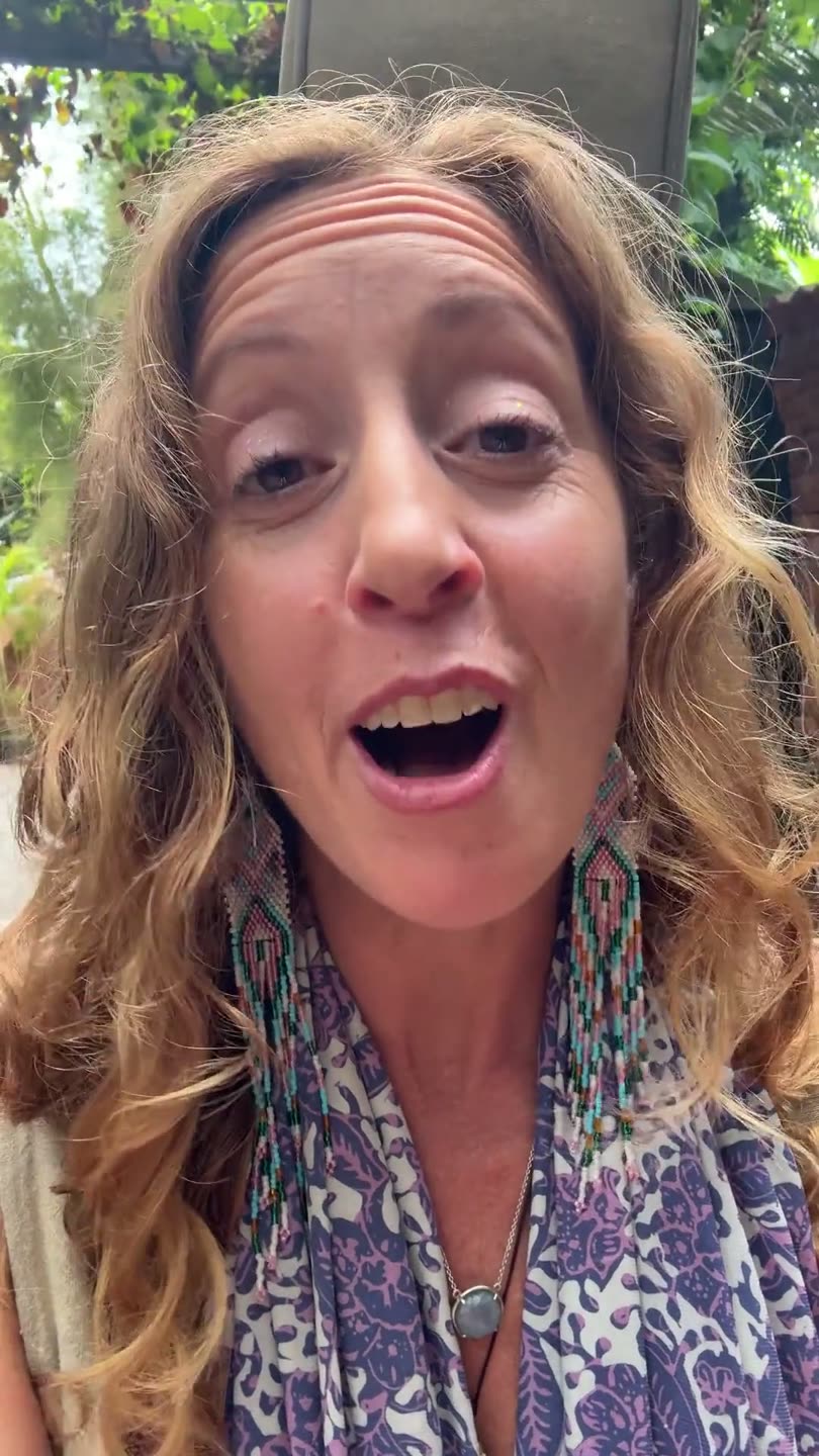 Francie La Flow inviting you to the 50-hour Vocal Flow Facilitator Training at The Yoga Barn, Ubud