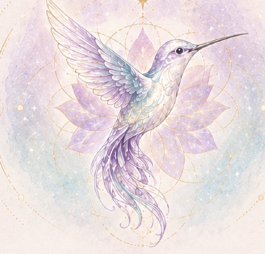 Hummingbird medallion